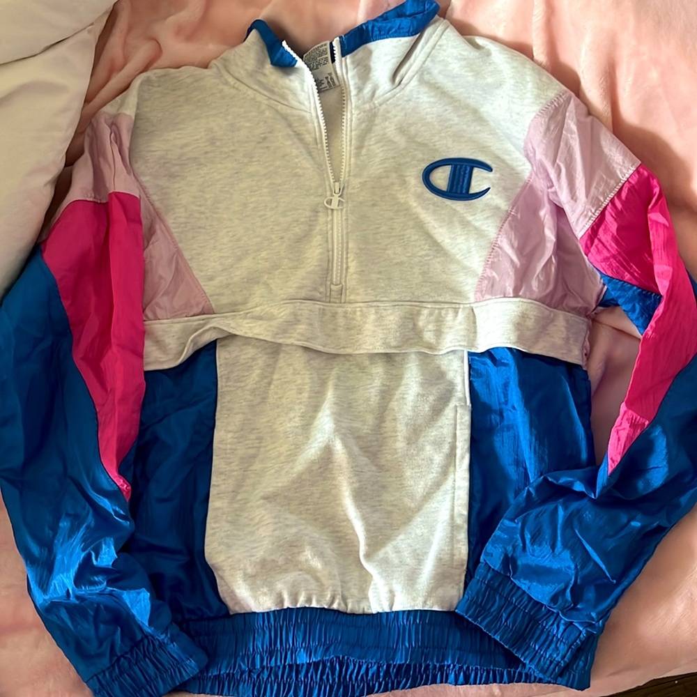 Champion windbreaker quarter zip